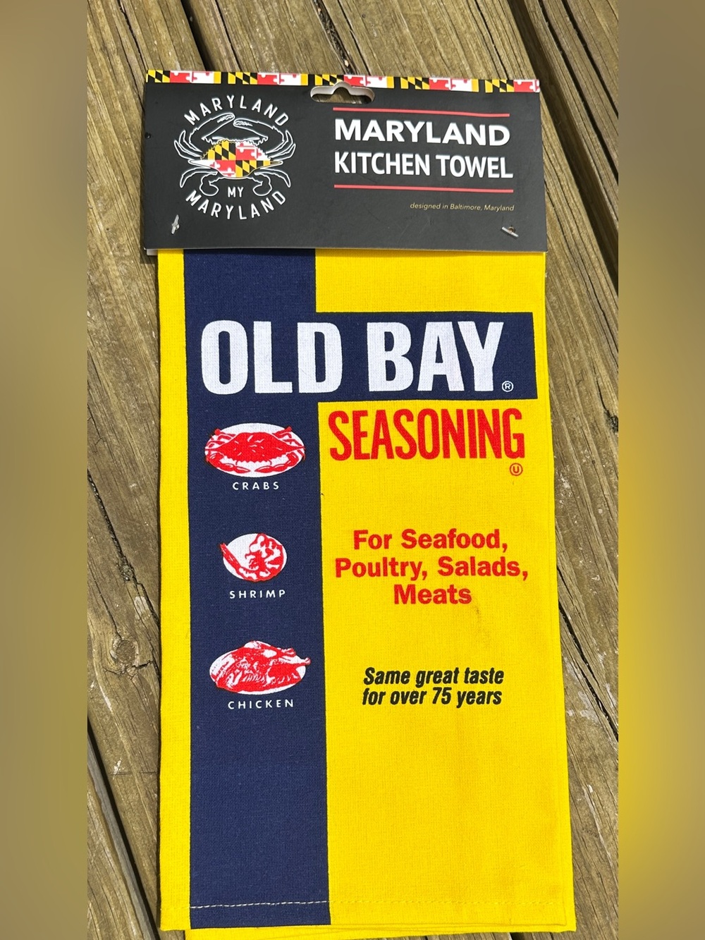 Old Bay Kitchen Towel, new with tags